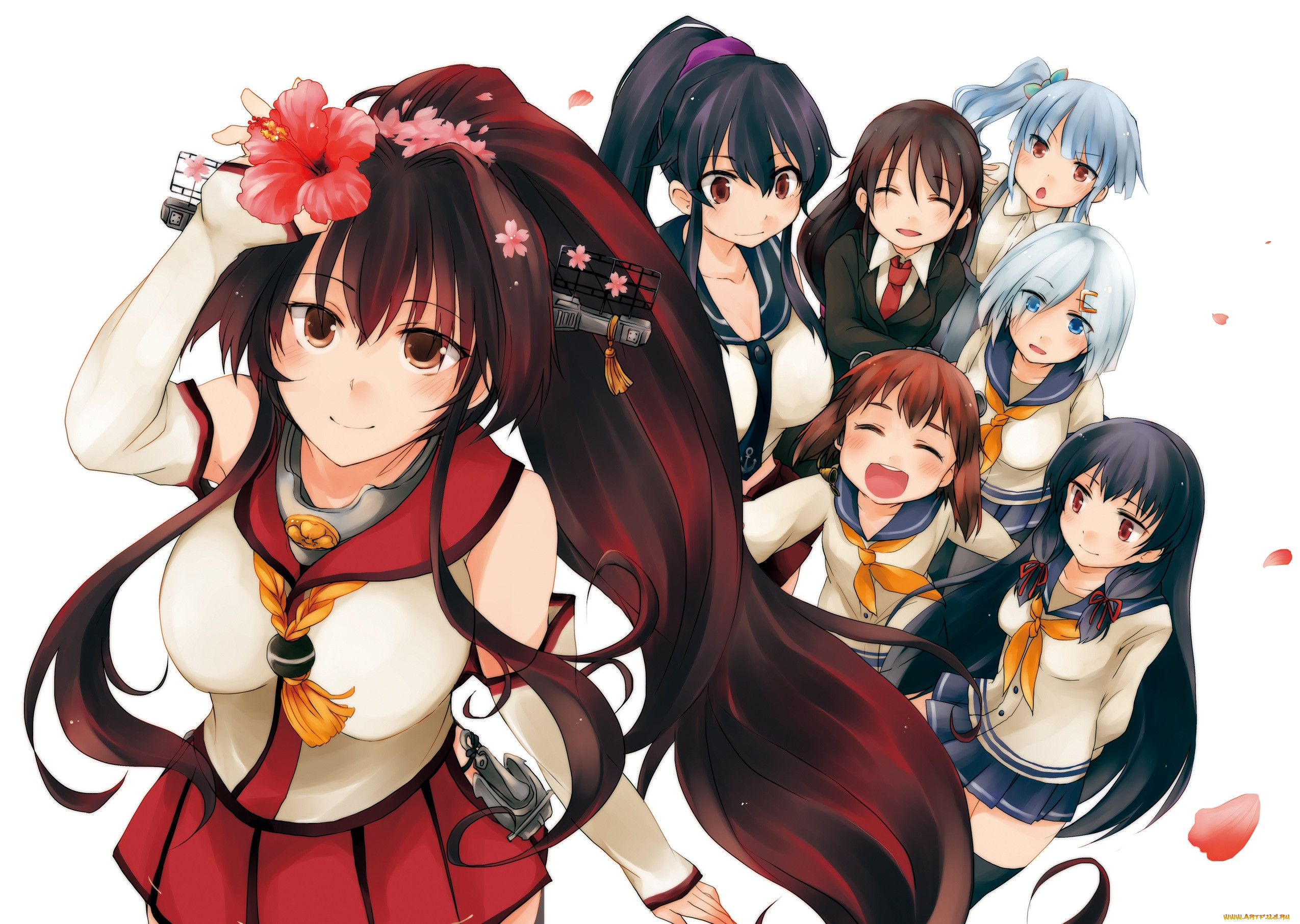 , kantai collection, kancolle, kasumi, isokaze, , , , hatsushimo, , suna, kiririto, yamato, yukikaze, , kantai, collection, hatsukaze, yahagi